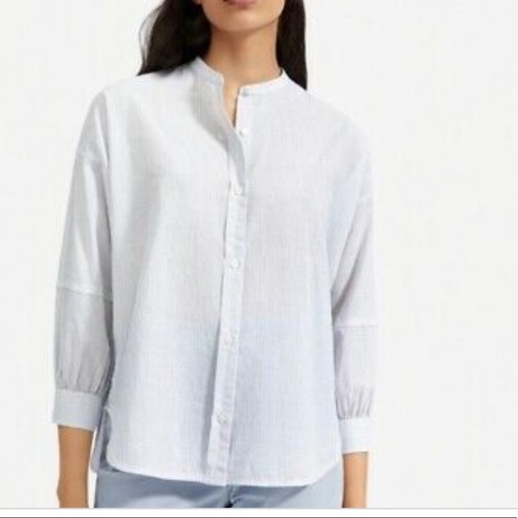 Everlane Tops - Everlane mandarin collar button down top SZ 8